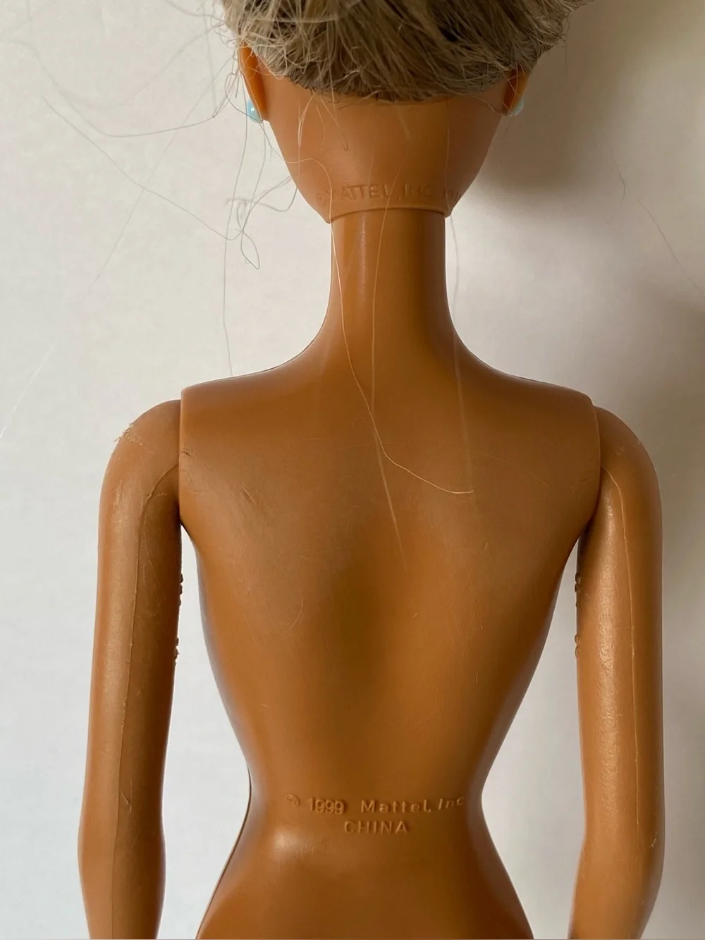 Vintage Mattel Barbie CALI Girl Beach Doll - Nude, Tan, Flat Feet